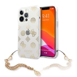 Futrola Guess Hc Pc Chain Handle Peony - iPhone 13 Pro zlatna (GUHCP13LKSPEGO).