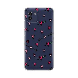 Silikonska futrola PRINT Skin - Samsung A035 Galaxy A03 Hearts Pattern.