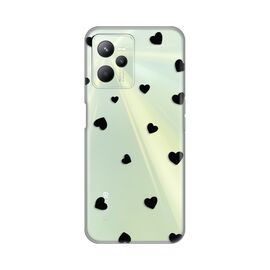 Silikonska futrola PRINT Skin - Realme C35 Hearts.