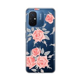 Silikonska futrola PRINT Skin - Xiaomi Redmi 12C Elegant Roses.