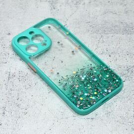 Futrola Frame Glitter - iPhone 13 Pro mint.