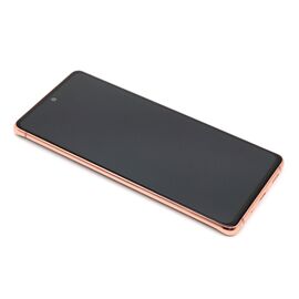 LCD displej (ekran) - Samsung G780F Galaxy S20 FE + Touch screen + frame orange Full ORG EU (GH82-24220F/24219F/31328F/31329F) (MS).