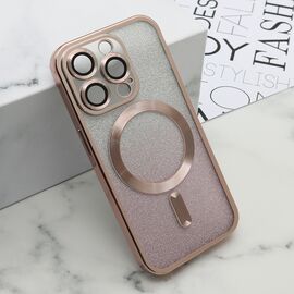 Futrola GLITTER MAGSAFE - iPhone 15 Pro (6.1) roze (MS).