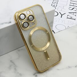 Futrola GLITTER MAGSAFE - iPhone 15 Pro (6.1) zlatna (MS).