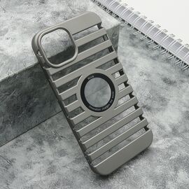Futrola LINES LOGO CUT - iPhone 14 (6.1) siva (MS).