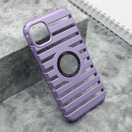 Futrola LINES LOGO CUT - iPhone 11 (6.1) ljubicasta (MS).