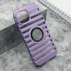 Futrola LINES LOGO CUT - iPhone 15 ljubicasta (MS).