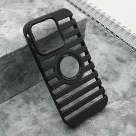 Futrola LINES LOGO CUT - iPhone 15 Pro (6.1) crna (MS).