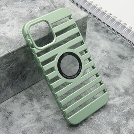 Futrola LINES LOGO CUT - Iphone 12/12 Pro (6.1) mint (MS).