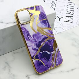 Futrola MARBLE - iPhone 15 Plus ljubicasta (MS).