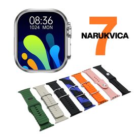 Smart watch KW11 ULTRA2 srebrni (7 narukvica) (MS).