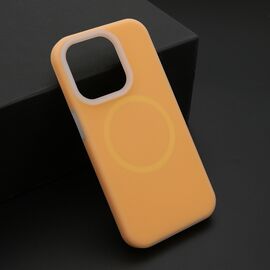 Futrola PASTEL COLOR MagSafe - iPhone 15 Pro (6.1) narandzasta (MS).