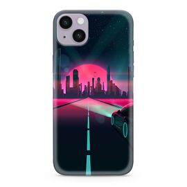 Silikonska futrola ultra tanka (skin) PRINT CLEAR NEON WAVE - iPhone 14 Plus (6.7) NW01 (MS).