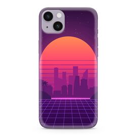Silikonska futrola ultra tanka (skin) PRINT CLEAR NEON WAVE - iPhone 14 Plus (6.7) NW04 (MS).