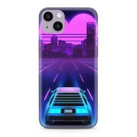 Silikonska futrola ultra tanka (skin) PRINT CLEAR NEON WAVE - iPhone 14 Plus (6.7) NW02 (MS).