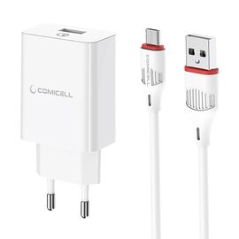 Kucni punjac Comicell Superior CO-BA21A Fast QC3.0 18W 3A Micro USB beli (MS).