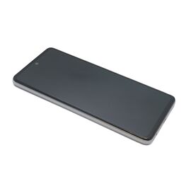 LCD displej (ekran) - Samsung A528B Galaxy A52s 5G 5G + Touch screen + frame white (beli) Full ORG (GH82-26861D/26863D) (MS).