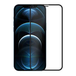 Zastitna folija za ekran GLASS Nillkin - iPhone 12/12 Pro (6.1) crni PC Shatterorof (MS).