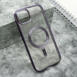Futrola providna ELEGANT MAGSAFE - iPhone 15 Plus ljubicasta (MS).