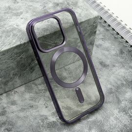 Futrola providna ELEGANT MAGSAFE - iPhone 15 Pro (6.1) ljubicasta (MS).