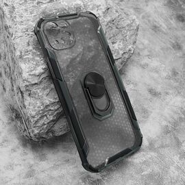 Futrola DEFENDER RING providna - iPhone 15 Plus crna (MS).
