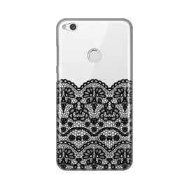 Silikonska futrola PRINT Skin - Huawei Honor 8 Lite/P8 Lite (2017)/P9 Lite (2017) black (crni) Lace.