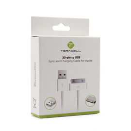 Data kabl Teracell Plus - iPhone 4 beli 1.2m.