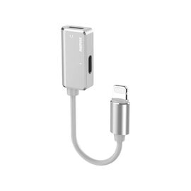 Adapter REMAX - slusalice I punjenje iPhone RL-LA02i beli.