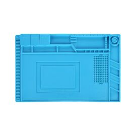 Silikonska radna podloga plava sa pregradama S-160 300mm x 450mm.