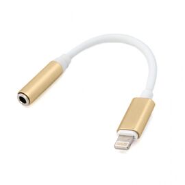 Adapter - slusalice iP-11 iPhone lightning na 3.5mm zlatni.