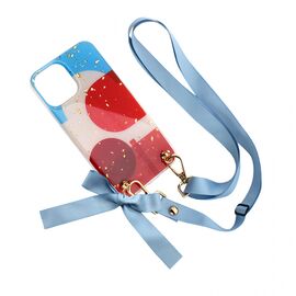 Futrola Fashion Strap Glitter - iPhone 12 Pro Max 6.7 plava.