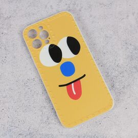 Futrola Smile face - iPhone 12 Pro 6.1 zuta.