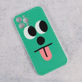 Futrola Smile face - iPhone 12 Pro 6.1 zelena.