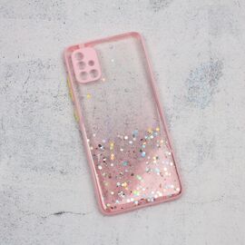 Futrola Frame Glitter - Samsung A515F Galaxy A51 roze.