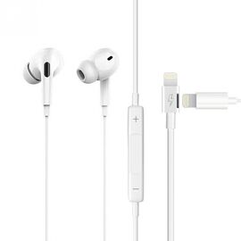 Slusalice sa adapterom - punjenje JH-015 za iPhone lightning bele.