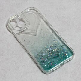 Futrola Heart Glitter - iPhone 13 Pro Max 6.7 mint.