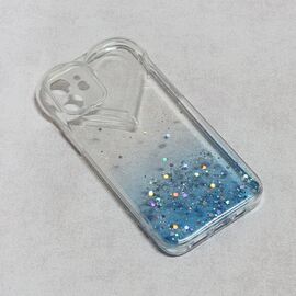 Futrola Heart Glitter - iPhone 12 6.1 plava.