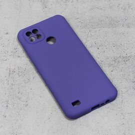 Silikonska futrola Teracell Giulietta - Realme C21 mat ljubicasta.