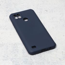 Silikonska futrola Teracell Giulietta - Realme C11 2021/C20 mat tamno plava.