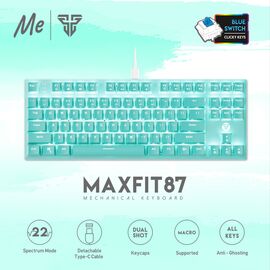 Tastatura Mehanicka Gaming Fantech MK856 RGB Maxfit 87 (Blue switch) Mint Edition.