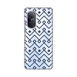 Silikonska futrola PRINT Skin - Huawei Nova 9 SE Blue cubes.