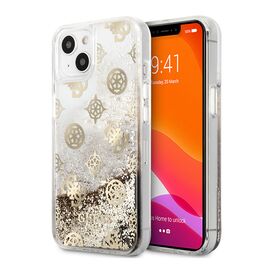Futrola Guess Hc Liquid Glitter Peony - iPhone 13 zlatna (GUHCP13MLGPEGO).