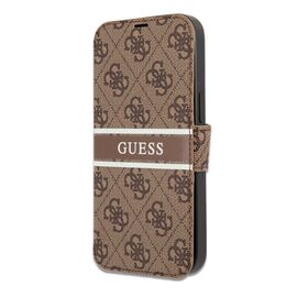 Futrola na preklop Guess Bk Pu 4G Stripe - iPhone 13 braon (GUBKP13M4GDBR).
