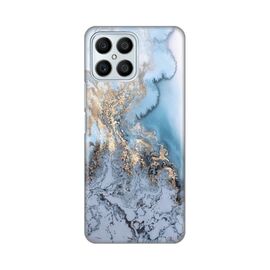 Silikonska futrola PRINT - Huawei Honor X8 Blue Gold Marble.