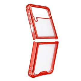 Futrola providna TPU - Samsung F721B Samsung F721 Galaxy Z Flip 4 crvena.