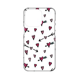 Silikonska futrola PRINT Skin - iPhone 14 Pro Heart Pattern.
