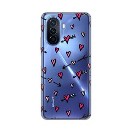 Silikonska futrola PRINT Skin - Huawei Nova Y70/Nova Y70 Plus Heart Pattern.