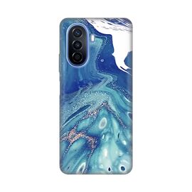 Silikonska futrola PRINT - Huawei nova Y70 Blue Marble.