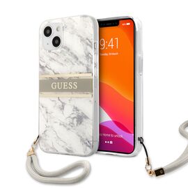 Futrola Guess Marble Strap - iPhone 13 siva (GUHCP13MKMABGR).