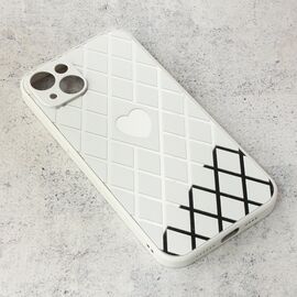 Futrola Diamond Heart - iPhone 14 Plus bela.